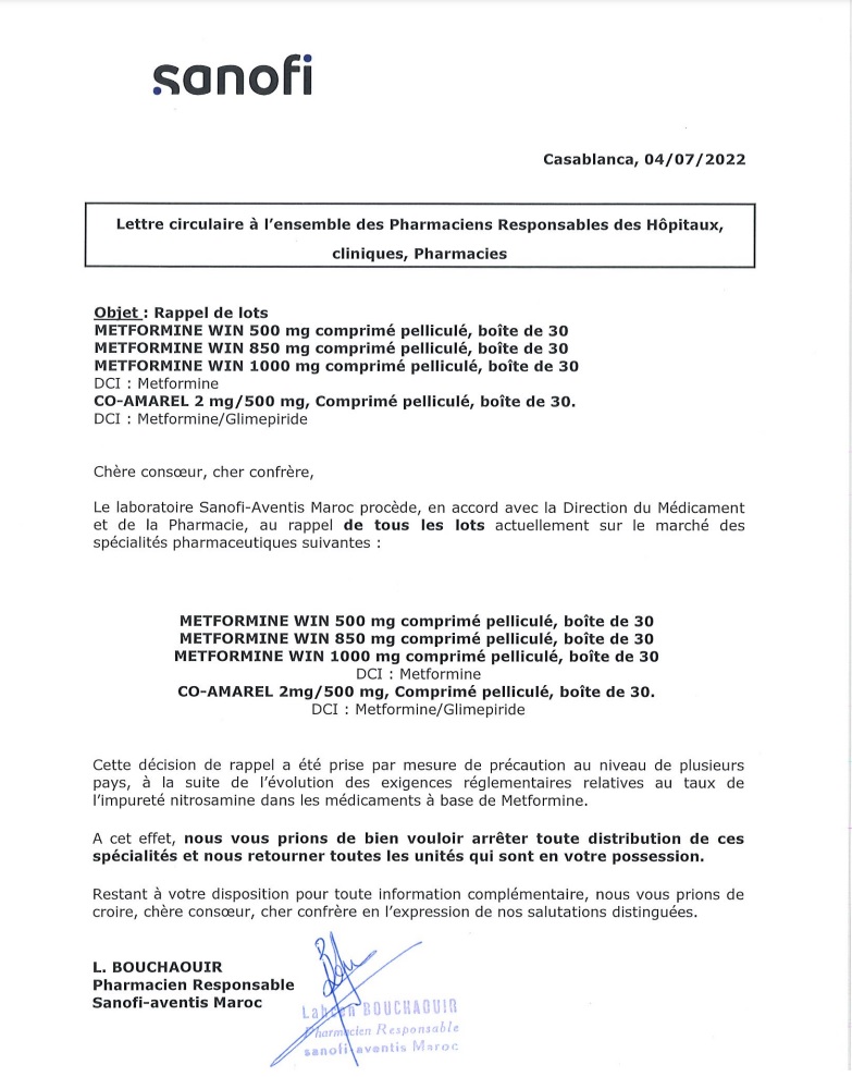 Rappel de Lots