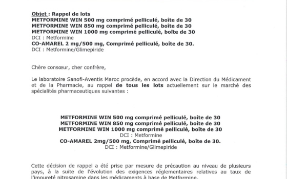 Rappel de Lots